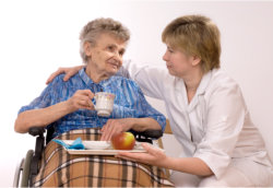 assisting an elderly